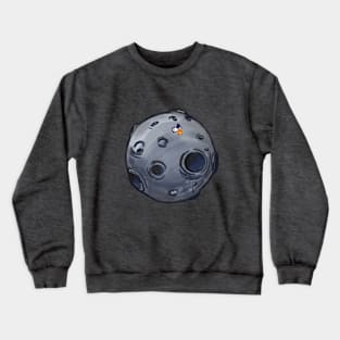 camping on moon Crewneck Sweatshirt